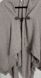 Gray cozy shawl -Francescas- one size fits all